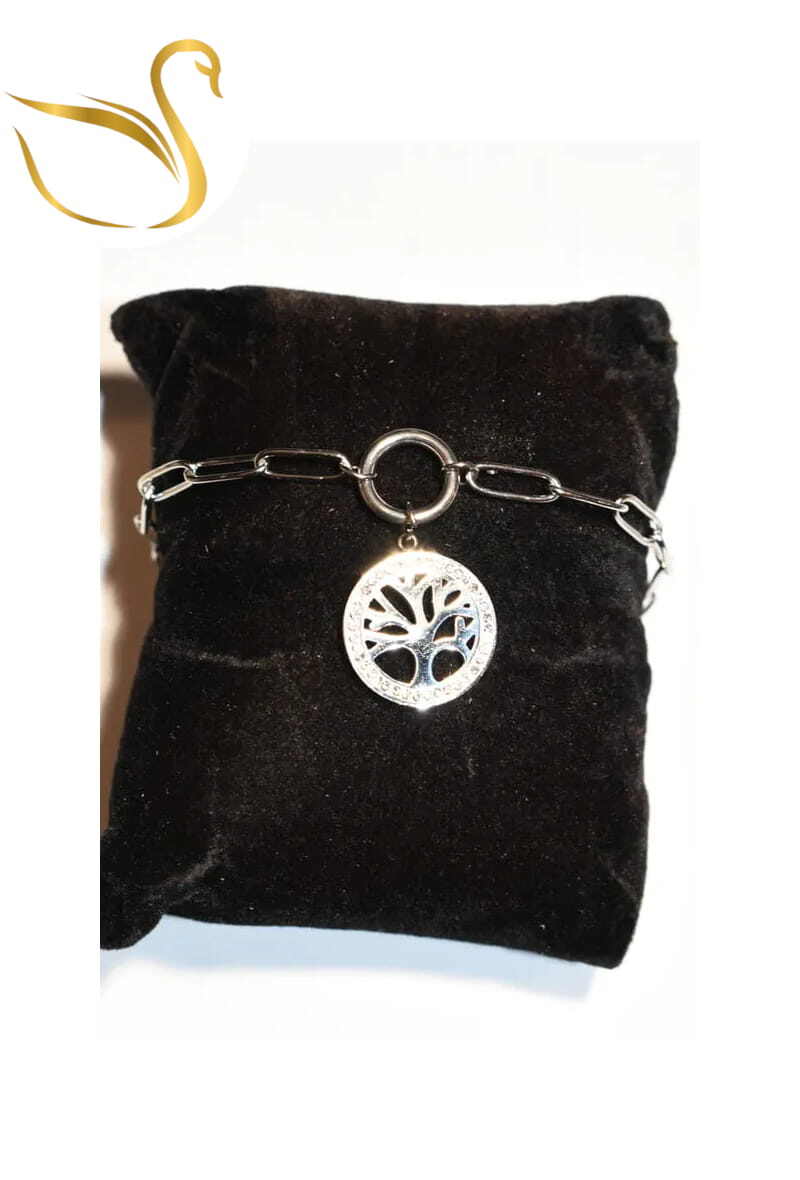 Grossiste Emma Fantaisies - Bracelet arbre de la vie Argent