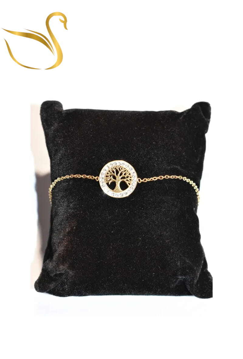 Grossiste Emma Fantaisies - Bracelet arbre de la vie Or