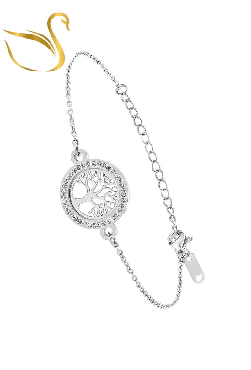 Grossiste Emma Fantaisies - Bracelet arbre de la vie Argent