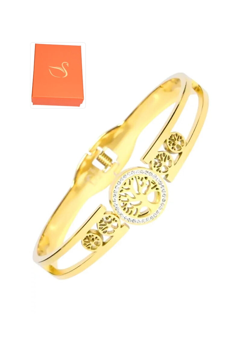Wholesaler Emma Fantaisies - Gift box tree of life bangle