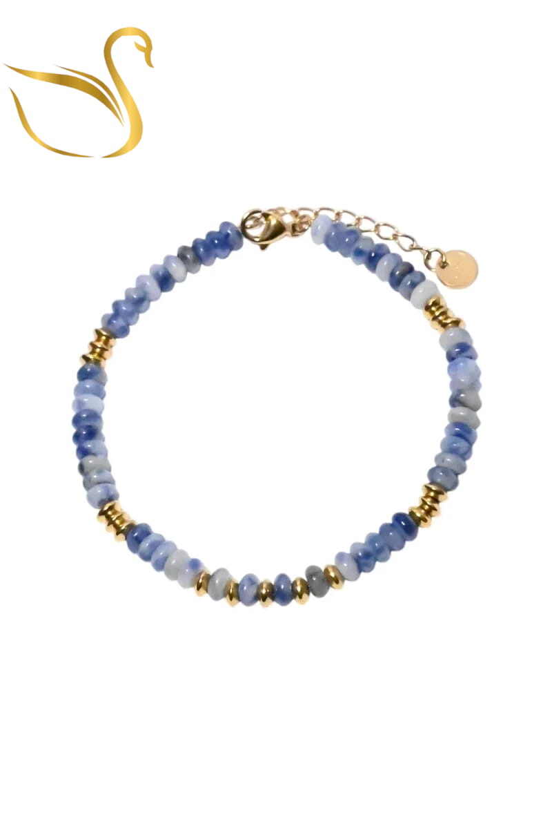 Grossiste Emma Fantaisies - Bracelet pierre minérale Or