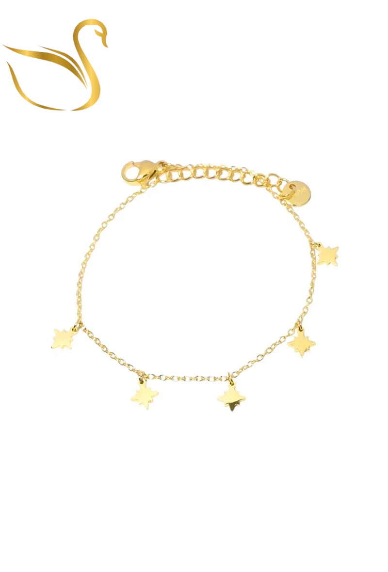 Grossiste Emma Fantaisies - Bracelet breloque étoile Or