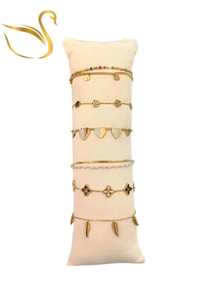 Grossiste Emma Fantaisies - Bracelet en lot avec présentoir Or