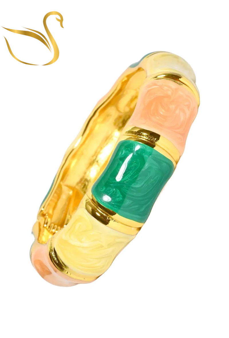Grossista Emma Fantaisies - Bracciale tailandese colorato in oro