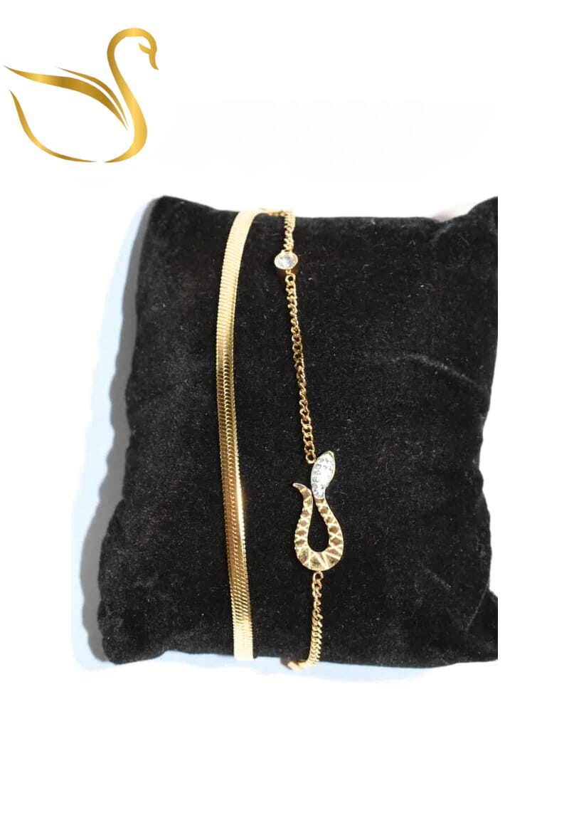 Grossiste Emma Fantaisies - Bracelet serpent Or