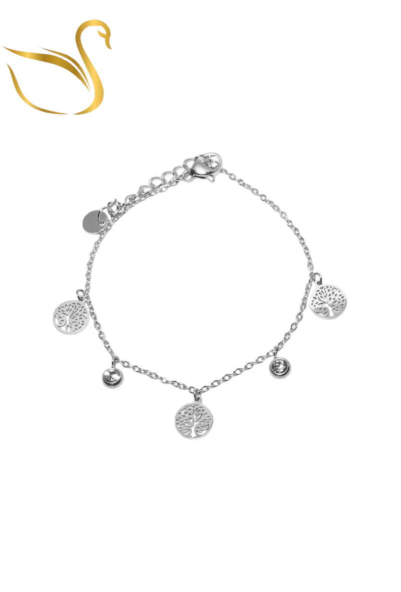 Grossiste Emma Fantaisies - Bracelet arbre de la vie Argent