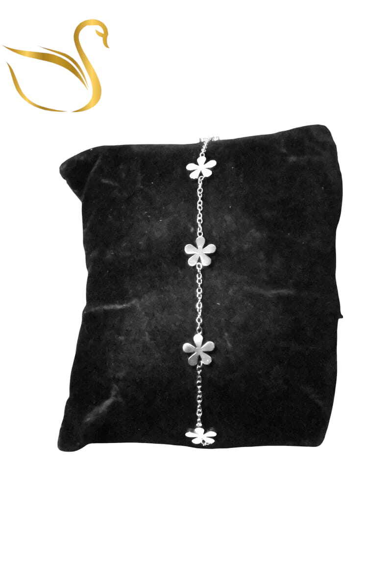 Grossiste Emma Fantaisies - Bracelet fleur Argent