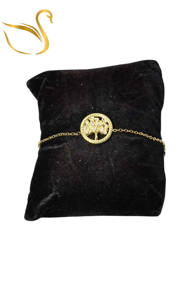 Grossiste Emma Fantaisies - Bracelet arbre de la vie Or