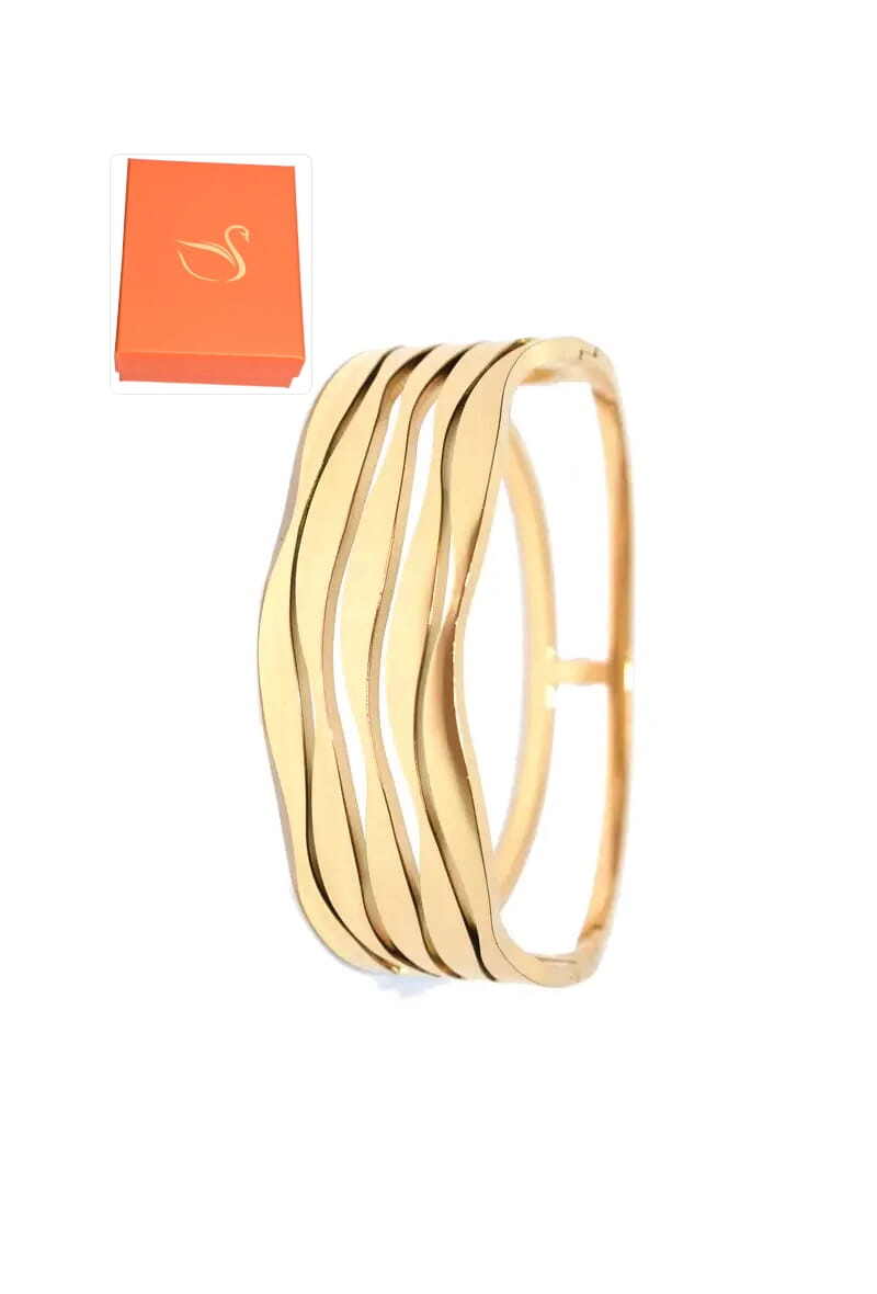 Grossiste Emma Fantaisies - Coffret cadeaux jonc bracelet Or