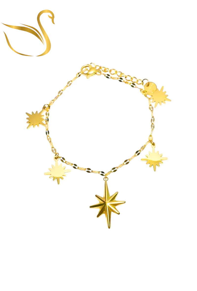 Grossiste Emma Fantaisies - Bracelet breloque étoile Or