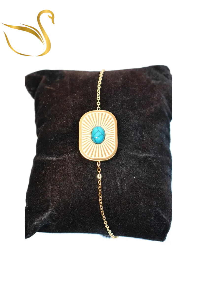 Grossiste Emma Fantaisies - Bracelet plaque rayon Or