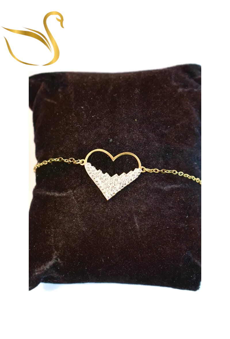 Grossiste Emma Fantaisies - Bracelet Coeur Or
