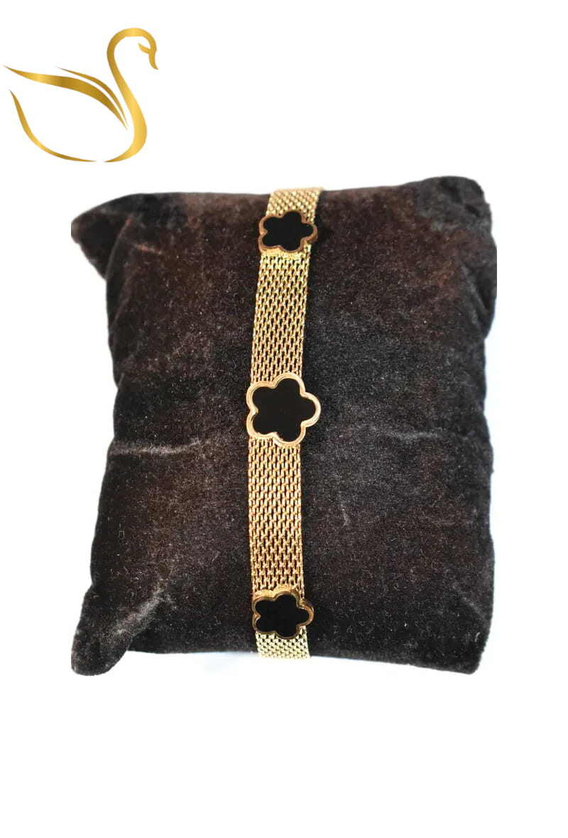 Grossiste Emma Fantaisies - Bracelet fleur Or