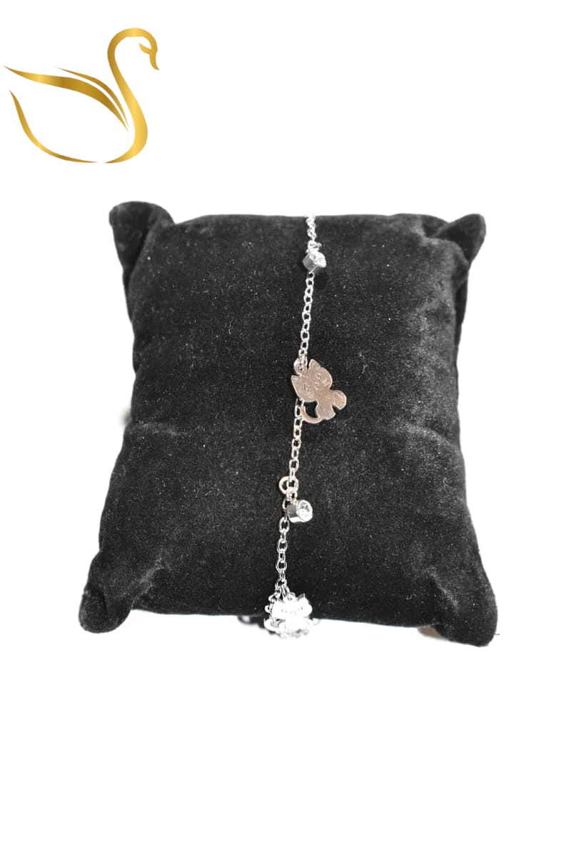 Grossiste Emma Fantaisies - Bracelet chat Argent