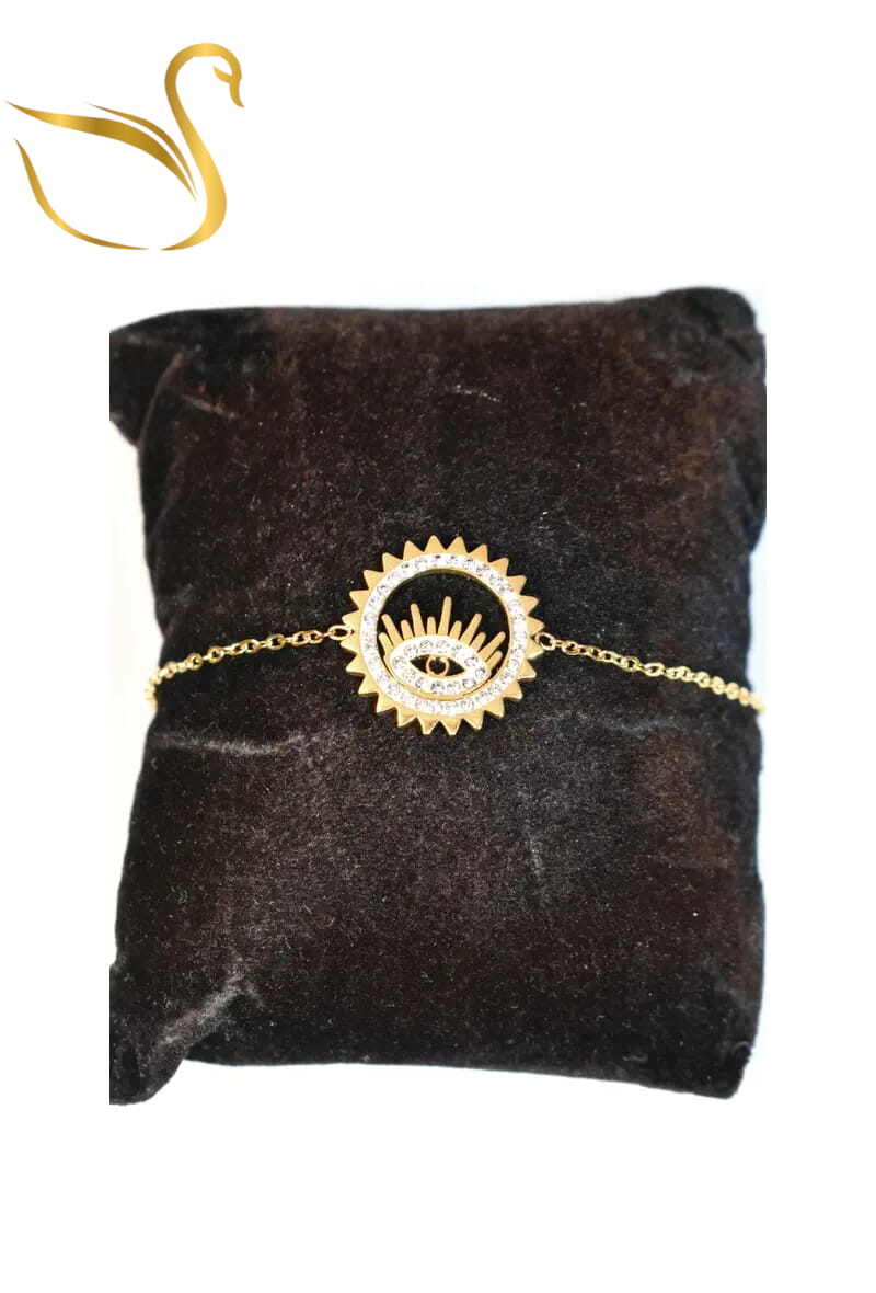 Grossiste Emma Fantaisies - Bracelet oeil de Fatma Or