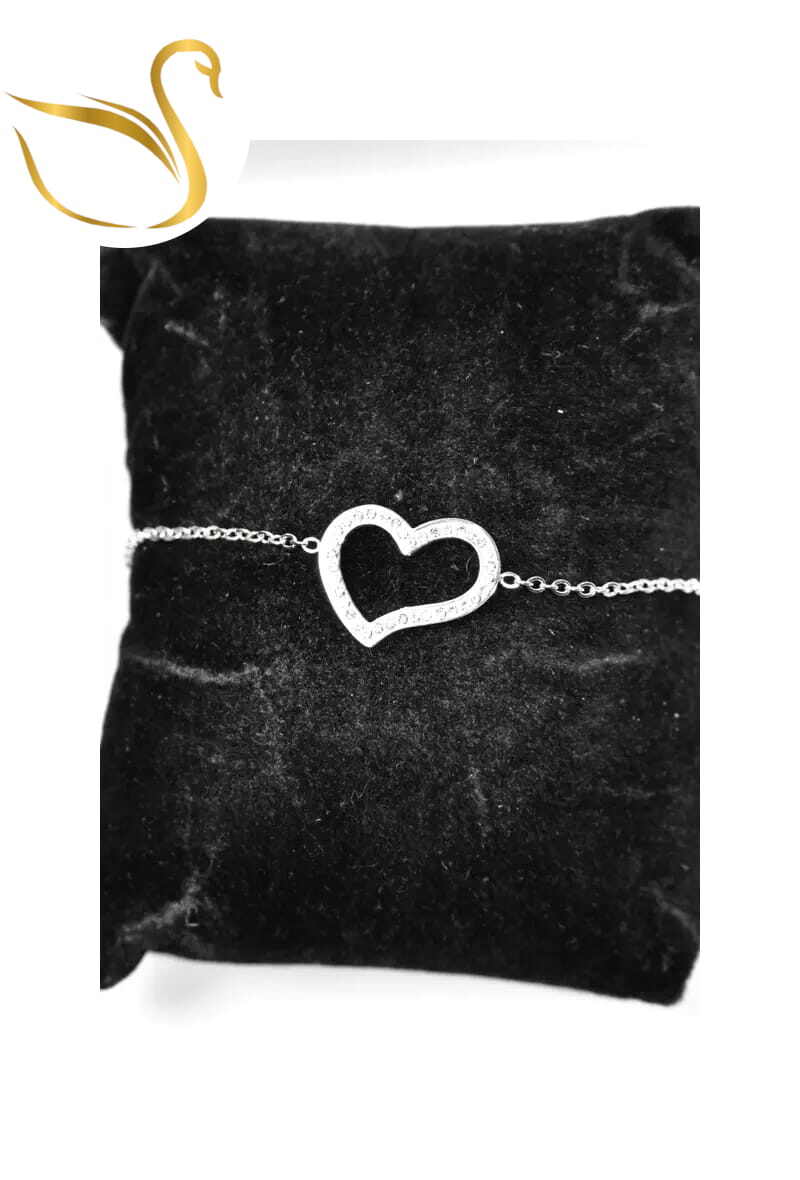 Grossiste Emma Fantaisies - Bracelet Coeur Argent