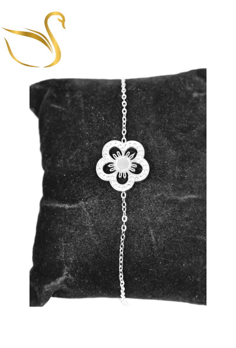 Grossiste Emma Fantaisies - Bracelet fleur Argent