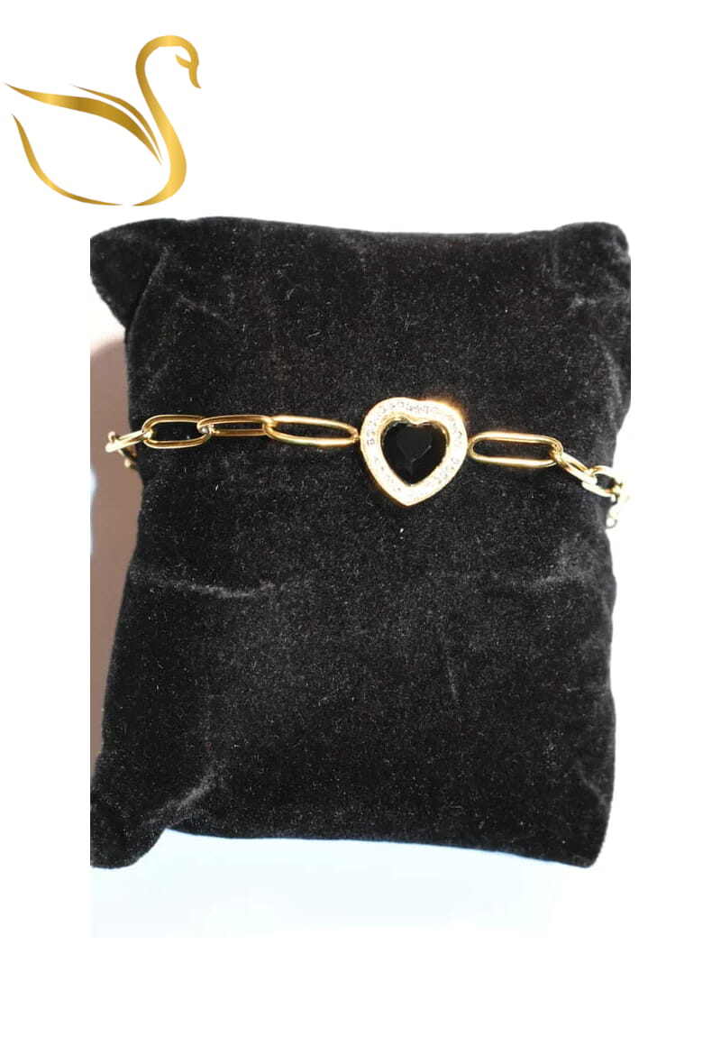 Grossiste Emma Fantaisies - Bracelet Coeur Or