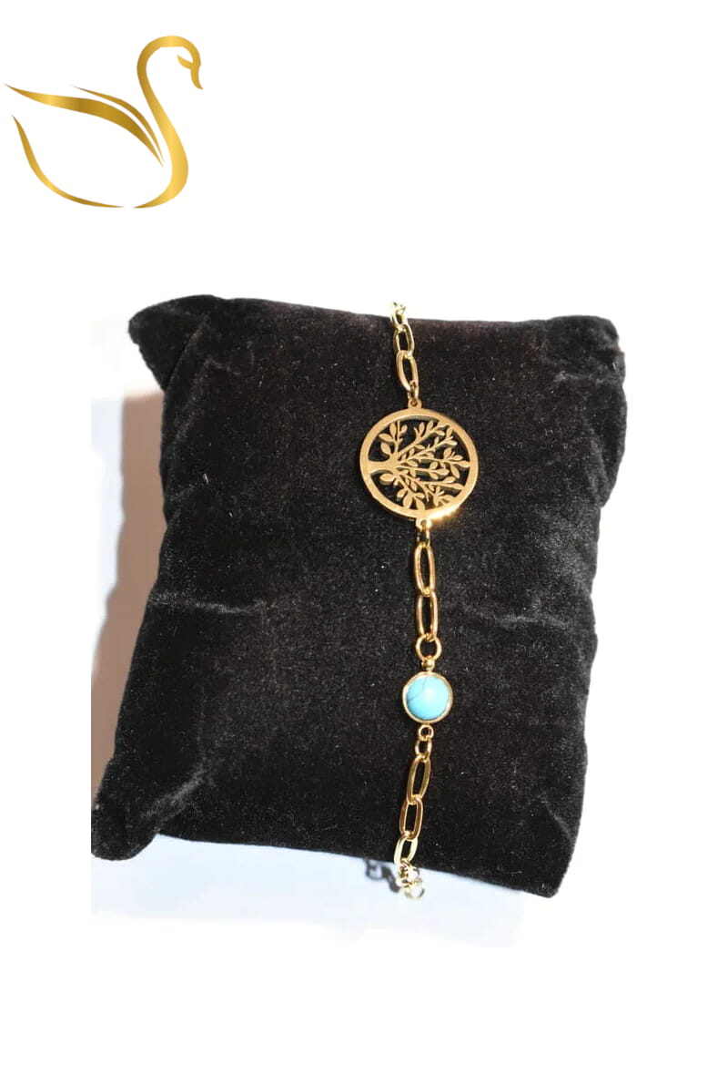 Grossiste Emma Fantaisies - Bracelet arbre de la vie Or
