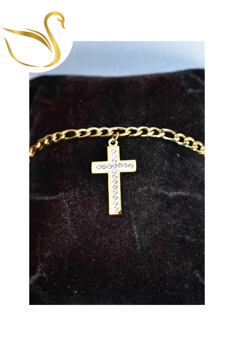 Grossiste Emma Fantaisies - Bracelet croix Or