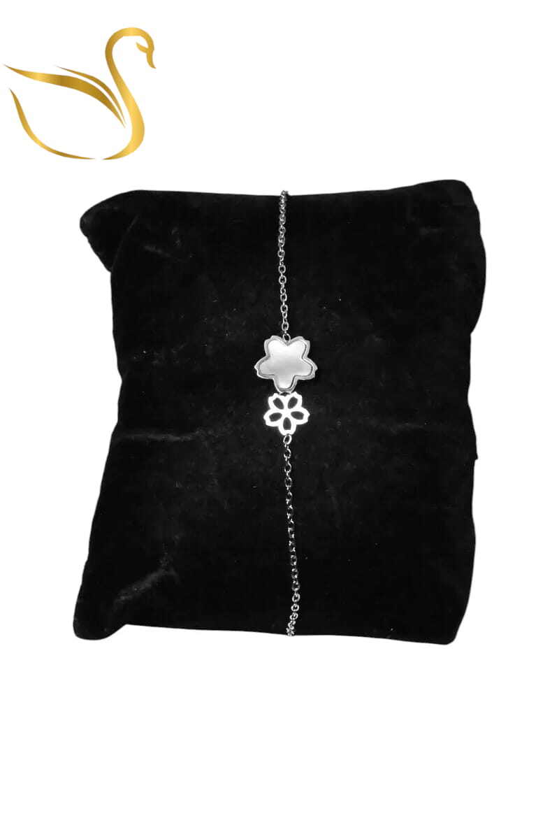 Grossiste Emma Fantaisies - Bracelet fleur Argent