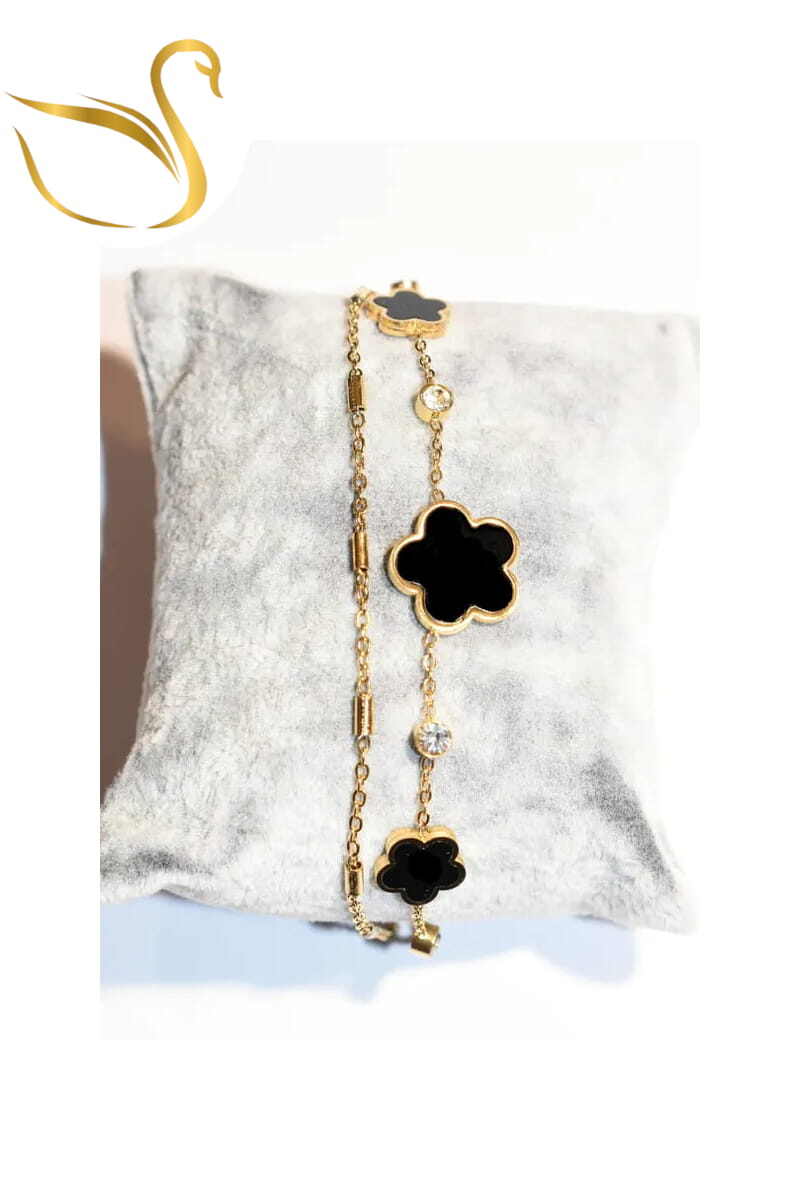 Grossiste Emma Fantaisies - Bracelet fleur Or