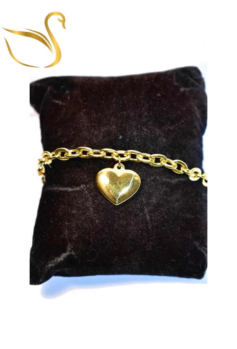 Grossiste Emma Fantaisies - Bracelet Coeur Or