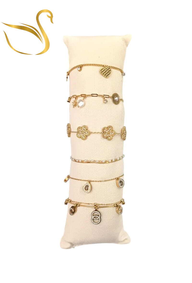 Grossiste Emma Fantaisies - Bracelet en lot avec présentoir Or