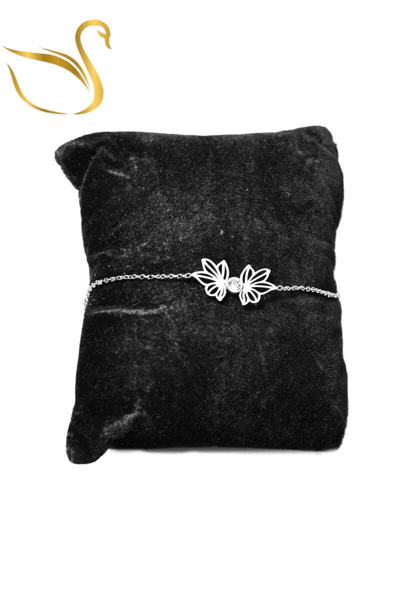 Grossiste Emma Fantaisies - Bracelet papillon Argent