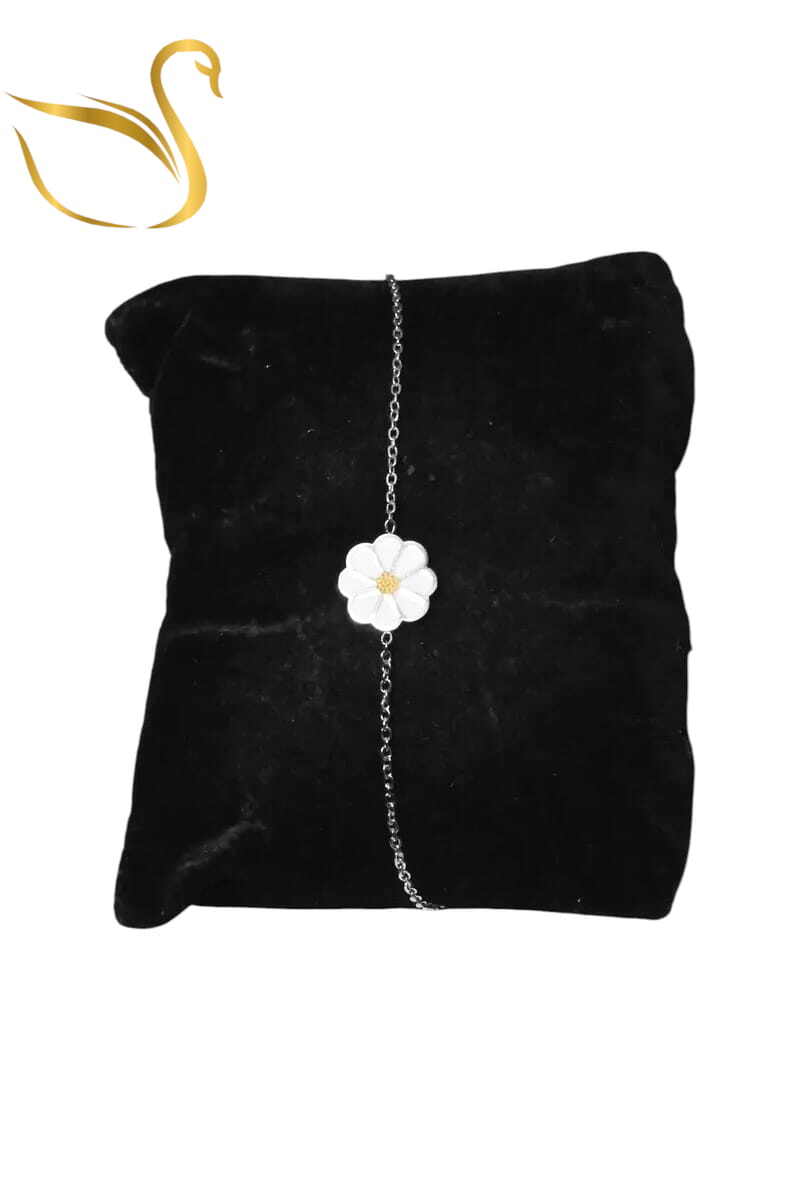 Grossiste Emma Fantaisies - Bracelet fleur Argent