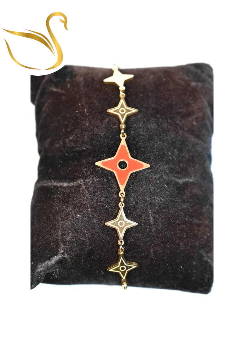Grossiste Emma Fantaisies - Bracelet shuriken étoile Or