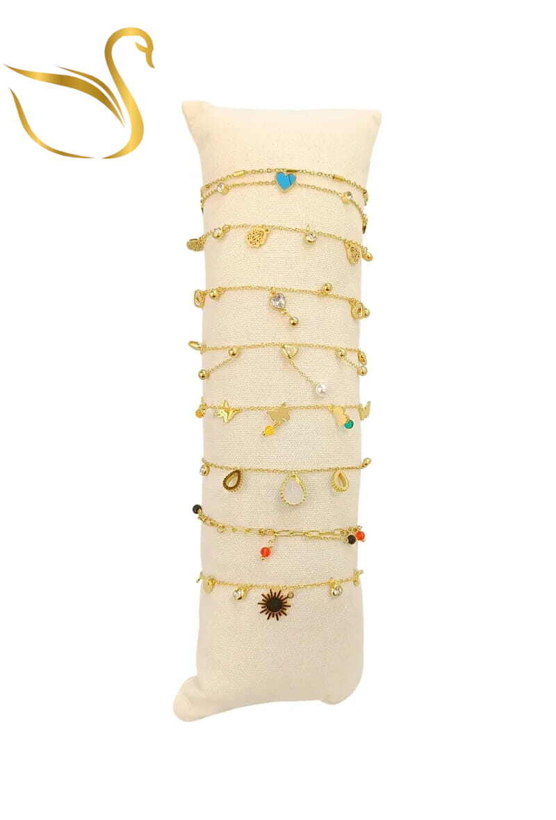 Grossiste Emma Fantaisies - Bracelet en lot avec présentoire Or