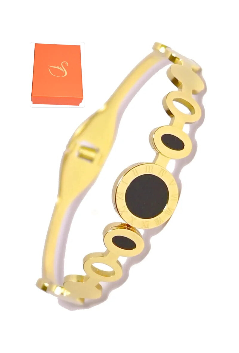 Wholesaler Emma Fantaisies - Gift box with Roman numeral bangle