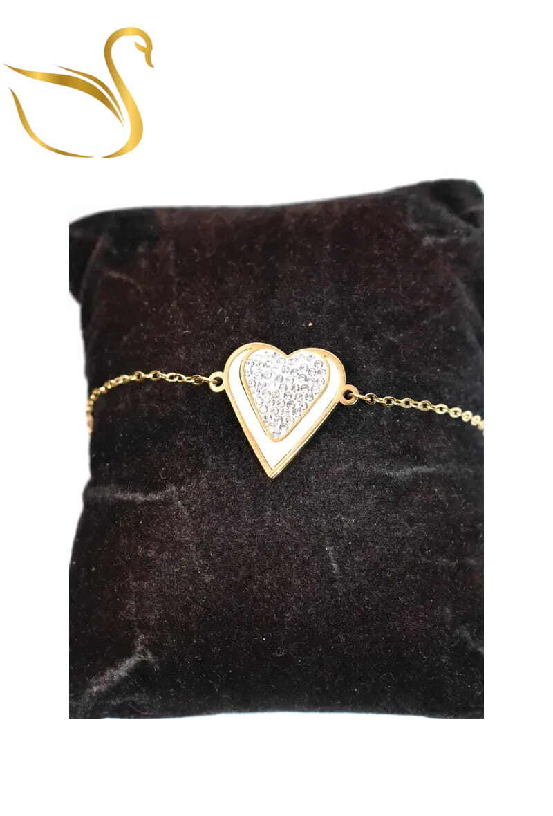 Grossiste Emma Fantaisies - Bracelet Coeur Or
