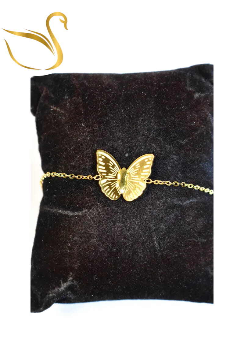 Grossista Emma Fantaisies - Bracciale farfalla in oro