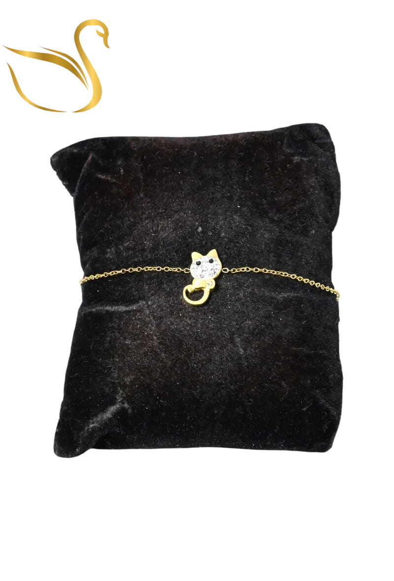 Grossiste Emma Fantaisies - Bracelet chat Or