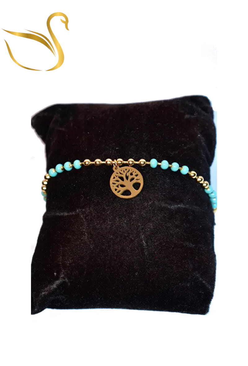 Grossiste Emma Fantaisies - Bracelet arbre de la vie Or