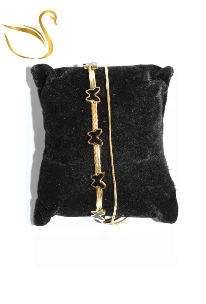 Grossiste Emma Fantaisies - Bracelet papillon Or