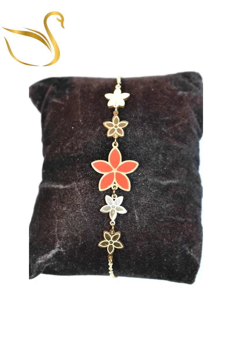Grossiste Emma Fantaisies - Bracelet fleur Or