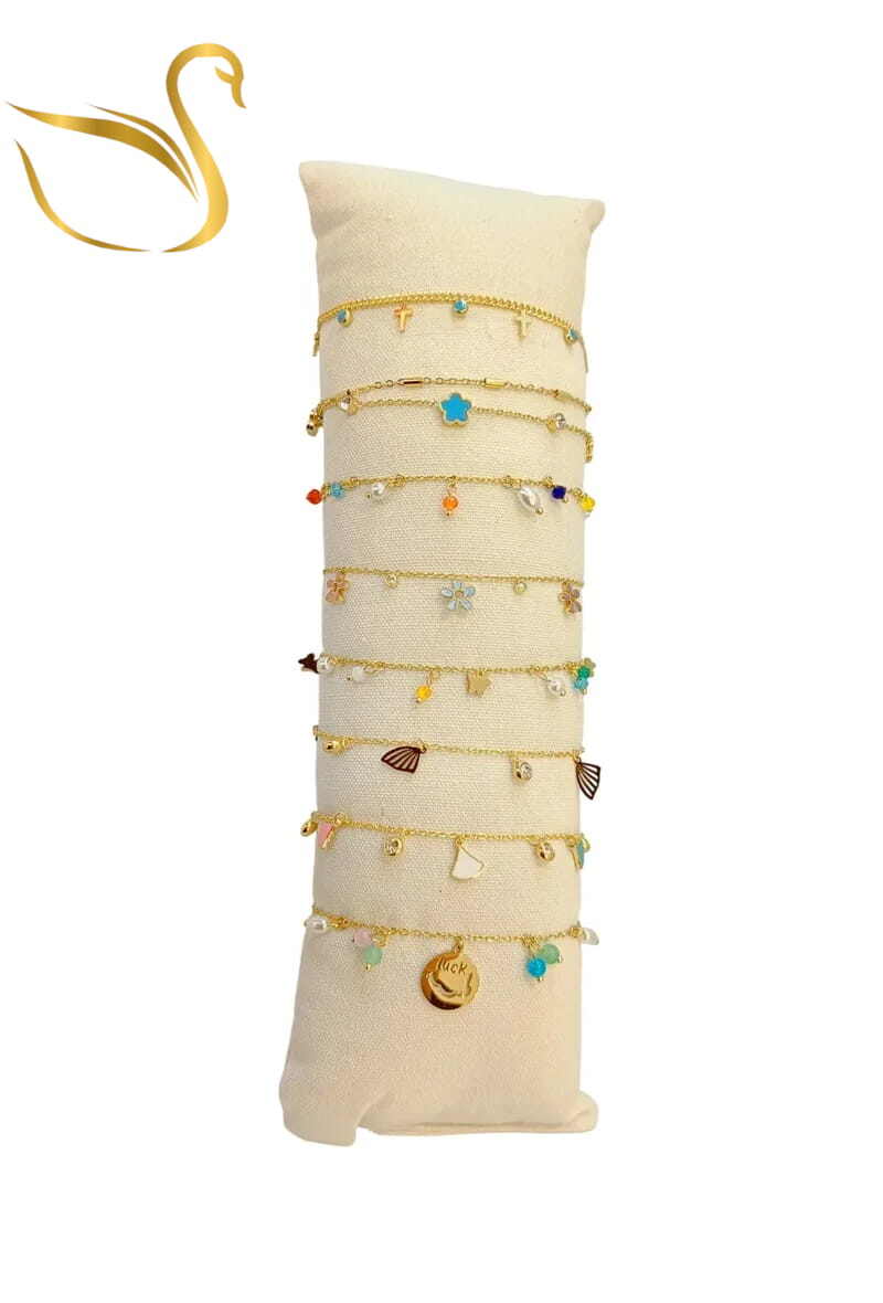 Grossiste Emma Fantaisies - Bracelet en lot avec présentoire Or