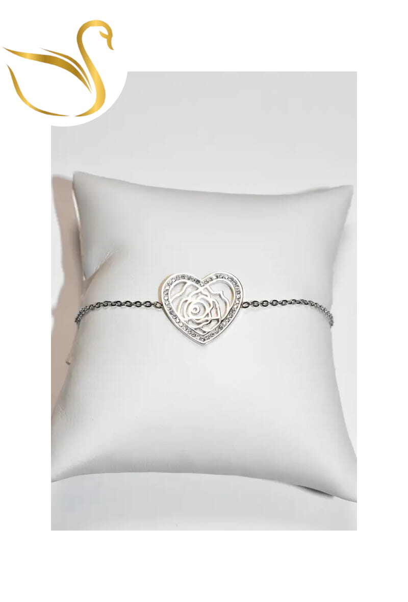 Grossiste Emma Fantaisies - Bracelet Coeur Argent