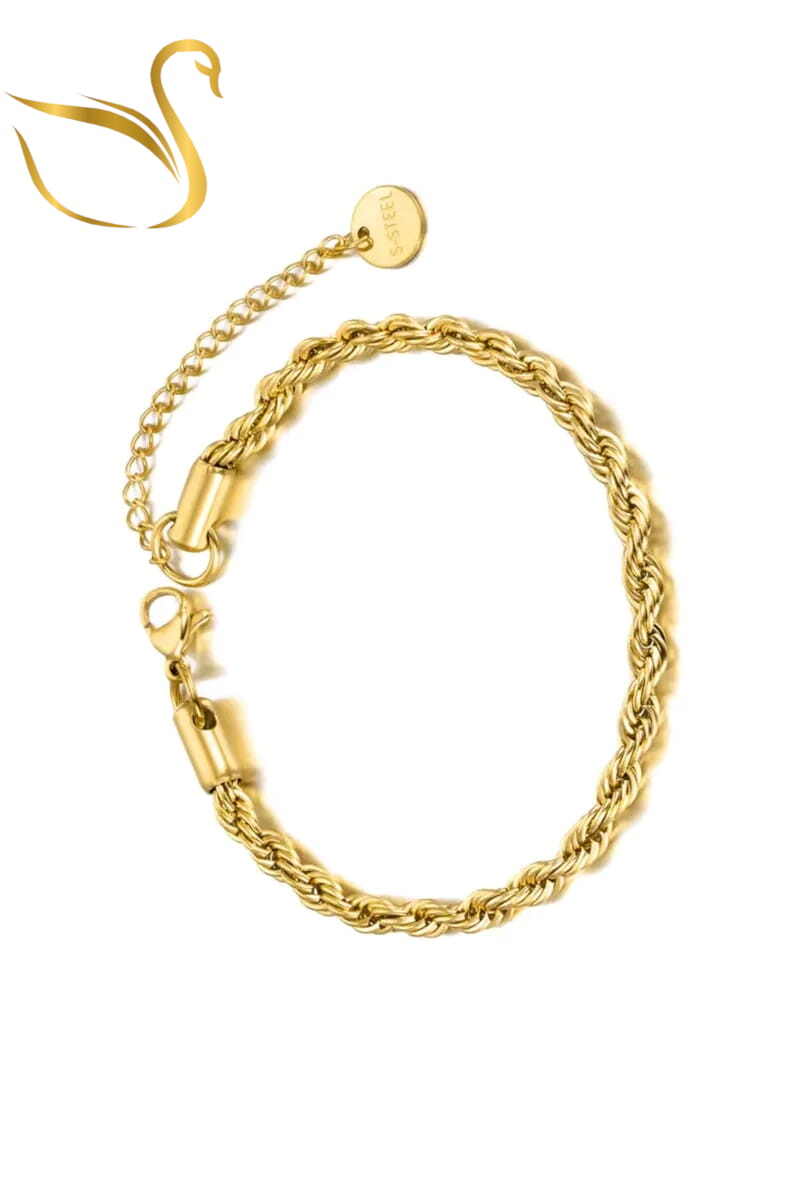 Grossiste Emma Fantaisies - Bracelet corde Or