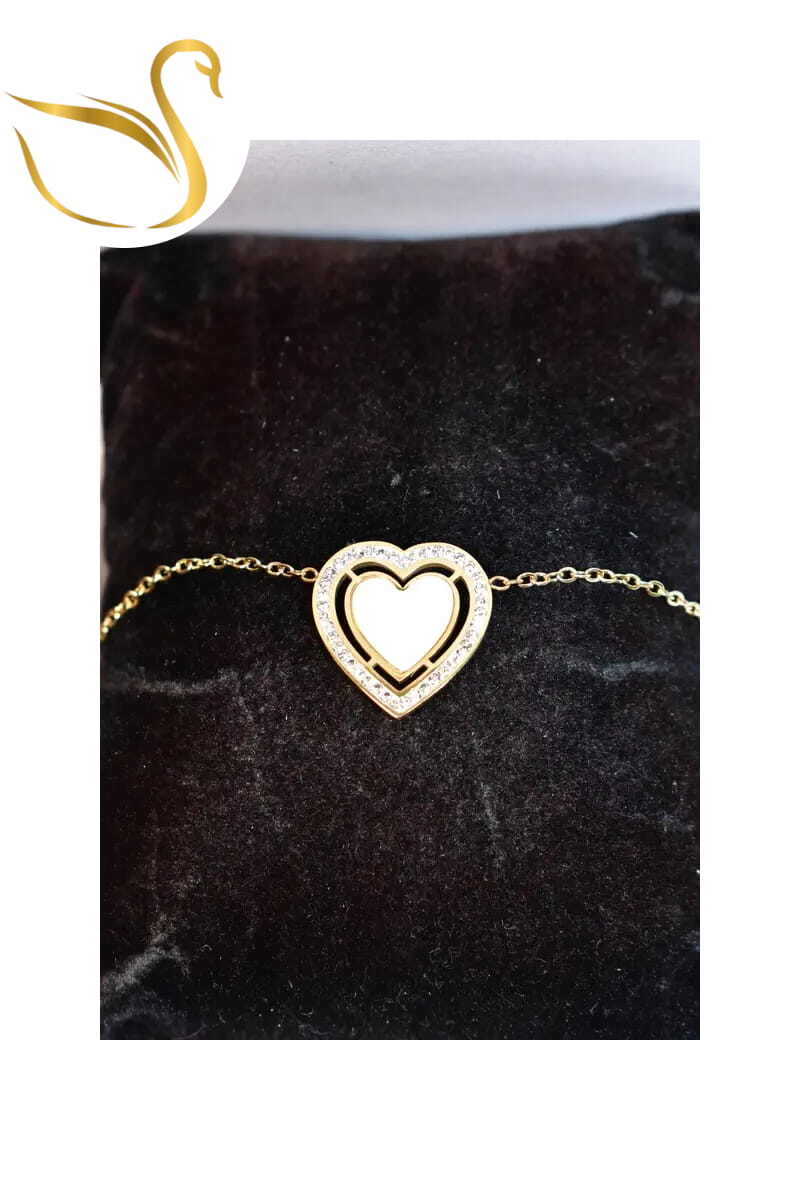 Grossiste Emma Fantaisies - Bracelet Coeur Or