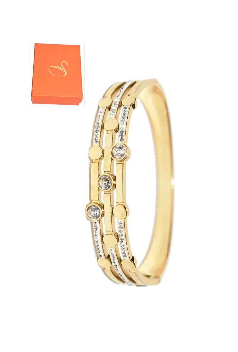 Grossiste Emma Fantaisies - Coffret cadeaux jonc bracelet Or
