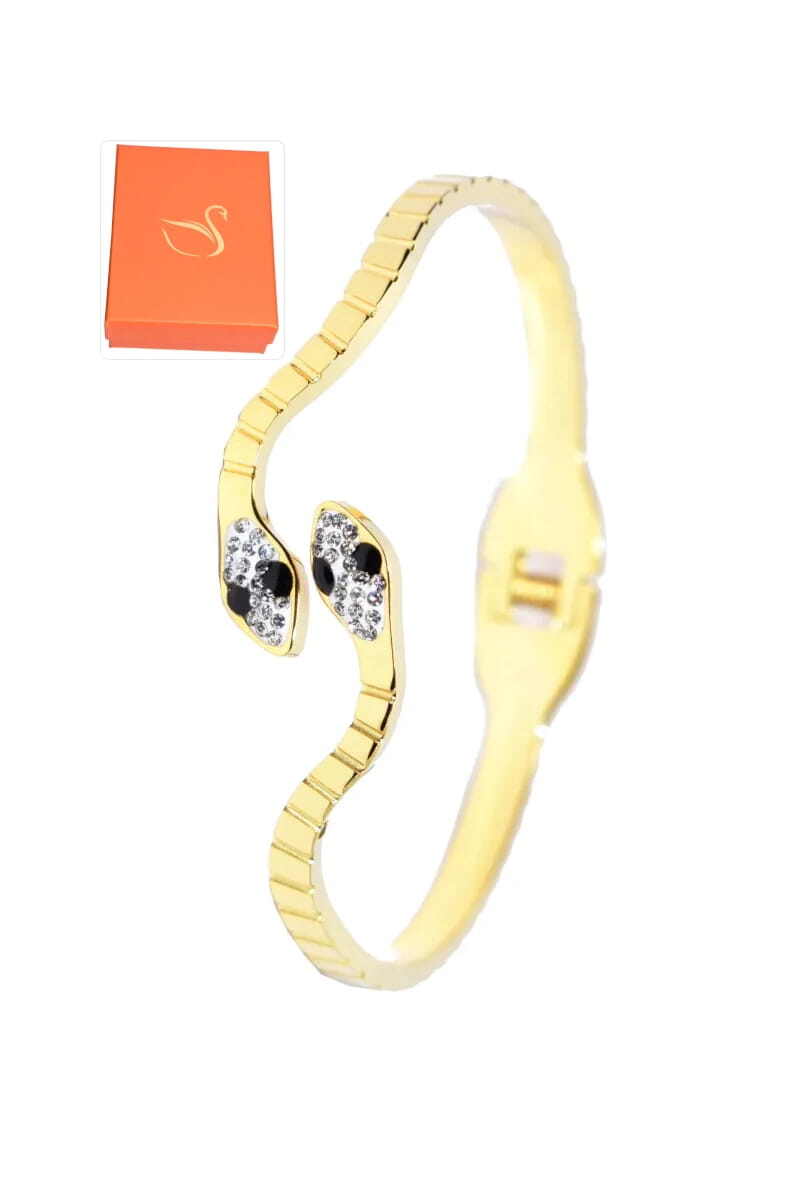 Grossiste Emma Fantaisies - Coffret cadeaux jonc serpent Or