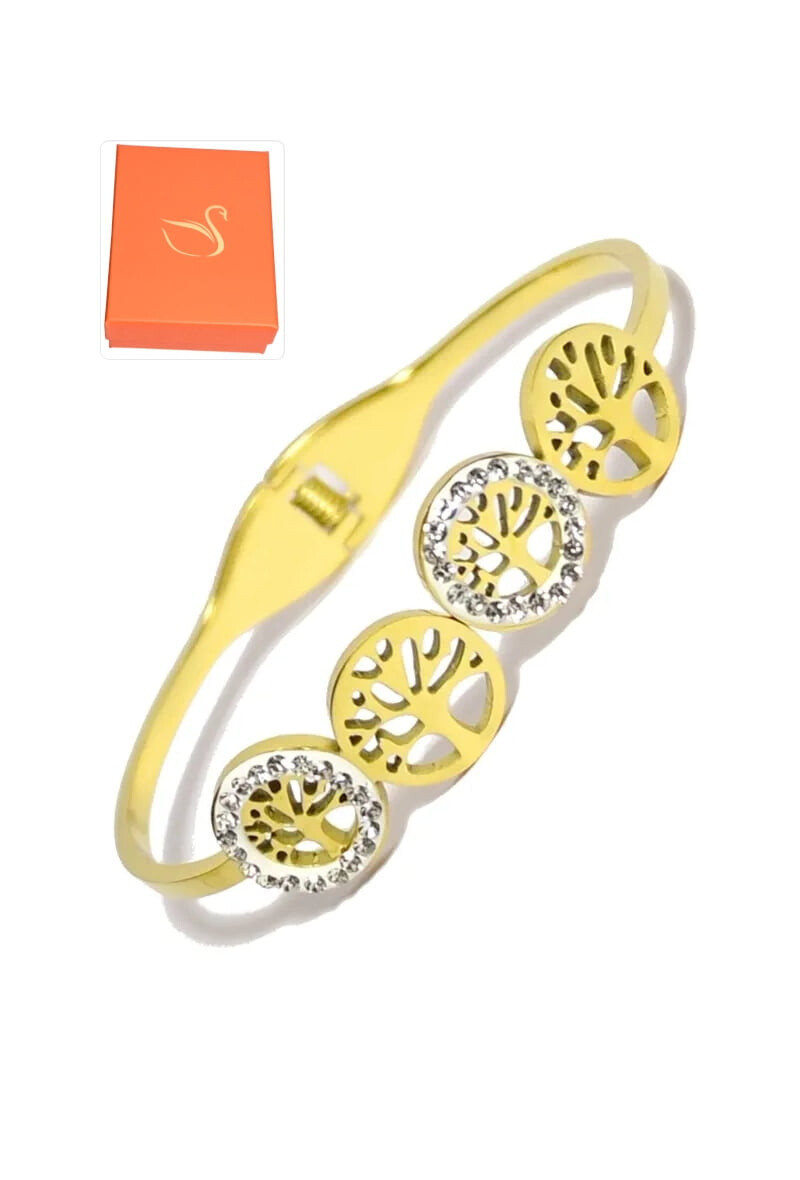 Wholesaler Emma Fantaisies - Gift box tree of life bangle