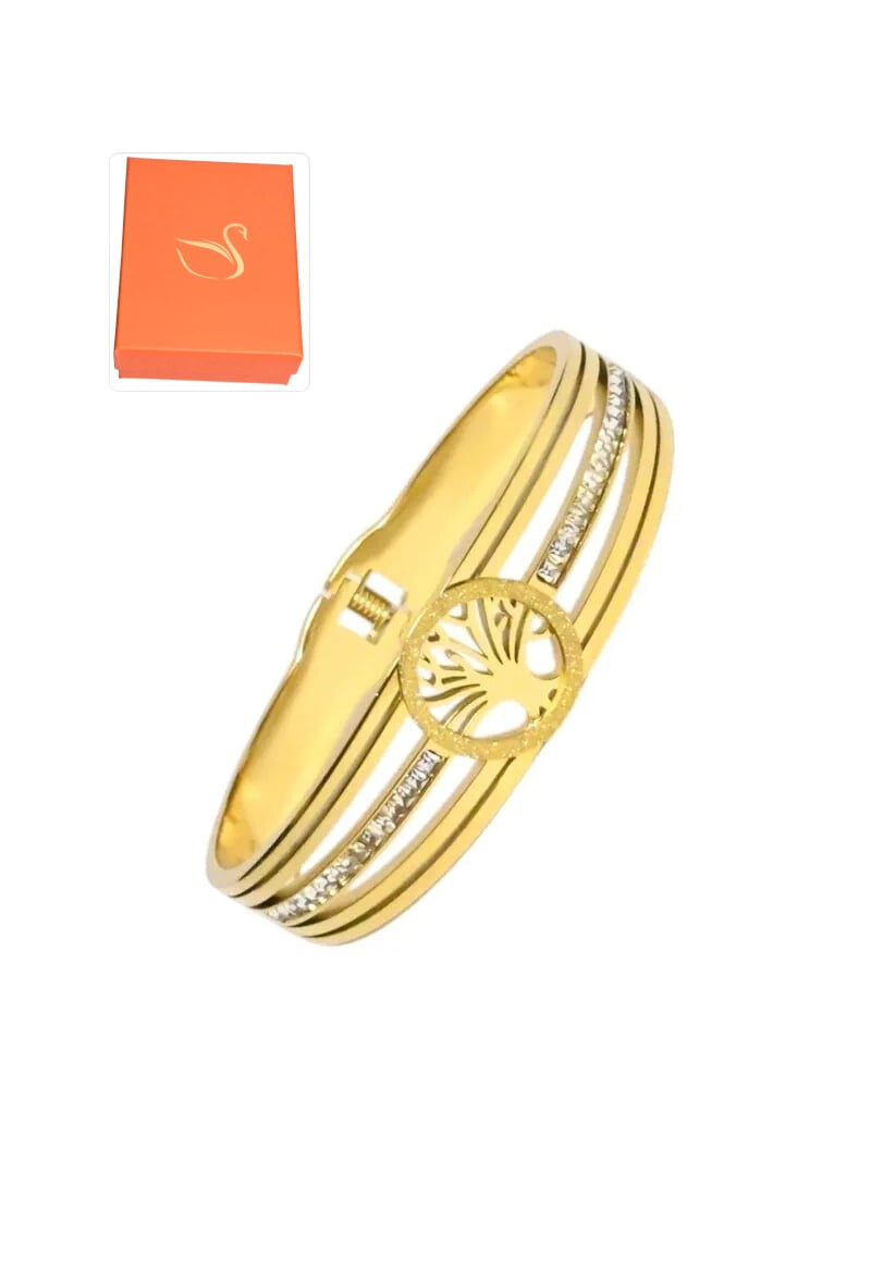 Wholesaler Emma Fantaisies - Gift box tree of life bangle