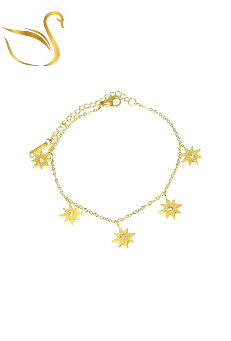 Grossiste Emma Fantaisies - Bracelet breloque étoile Or