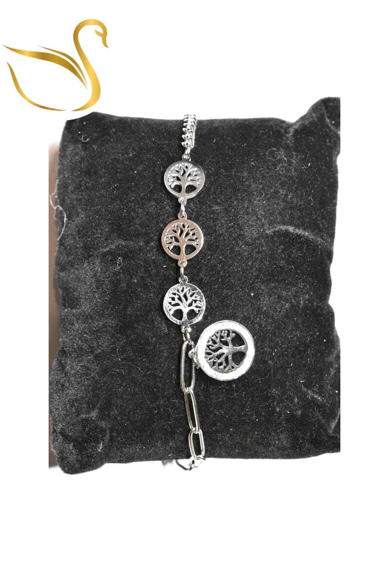 Grossiste Emma Fantaisies - Bracelet arbre de la vie Argent