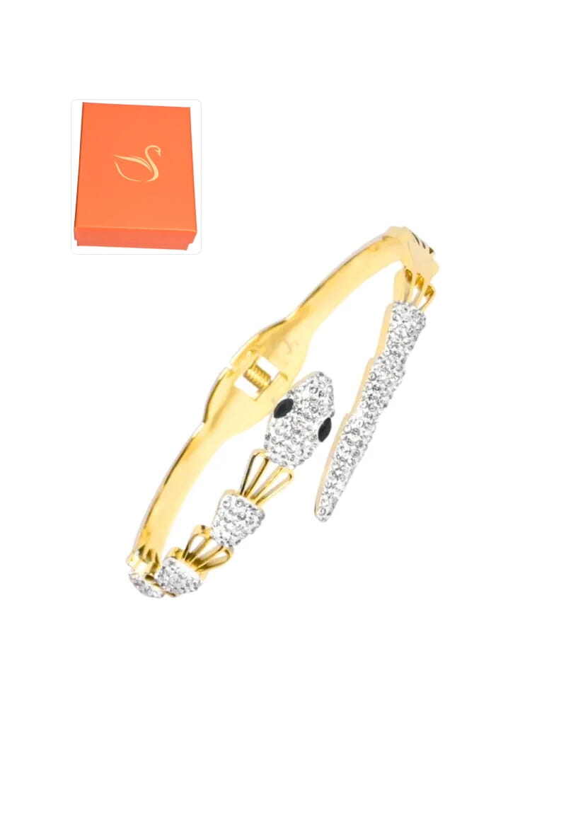 Grossiste Emma Fantaisies - Coffret cadeaux jonc serpent Or